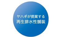 ヤハギが提案する再生排水性舗装